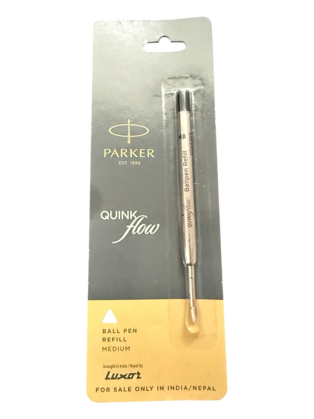 Parker QuinkFlow Ballpoint Pen Refill Black Ink Medium Point New Sealed